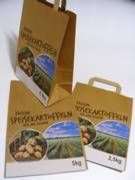 Papiertragetaschen für Kartoffeln für 5 kg - bedruckt